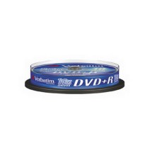 VERBATIM DVD+R 4.7GB 16x, rietuvė, 10vnt (43498)