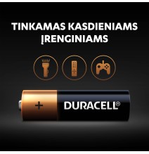 Baterijos DURACELL AA, LR6, 2vnt