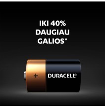 Baterijos DURACELL D, LR20, 2vnt