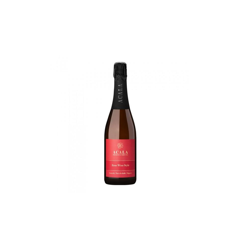 Ekologiškas gaivusis arbatos gėrimas ACALA Rose Wine Style, 750 ml, LT-EKO-001