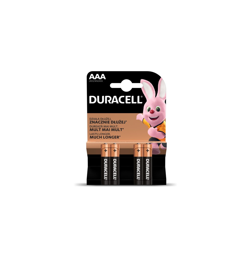 Baterijos DURACELL AAA, LR03, 4vnt