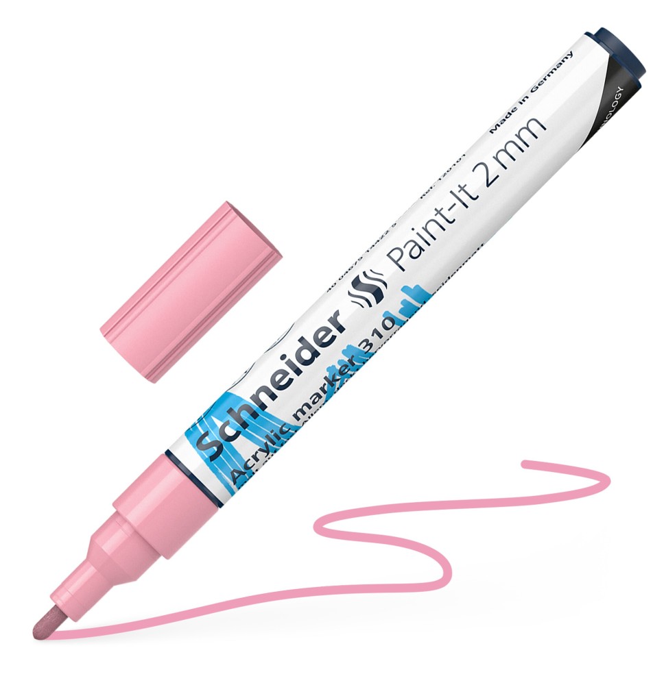 Žymeklis akrilinis Paint-lt 310 2mm pink pastel