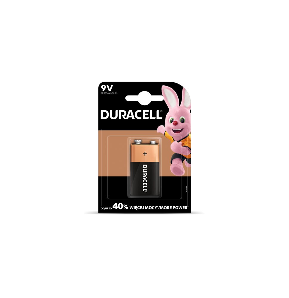 Baterijos DURACELL 9V, LR61, 1vnt