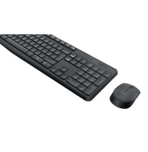 Rinkinys, belaidė klaviatūra ir pelė LOGITECH MK235, ENG, juoda sp.