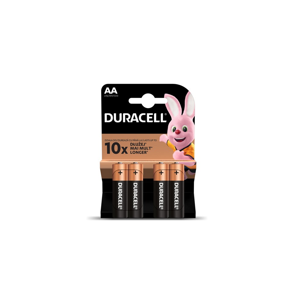 Baterijos DURACELL AA, LR6, 4vnt