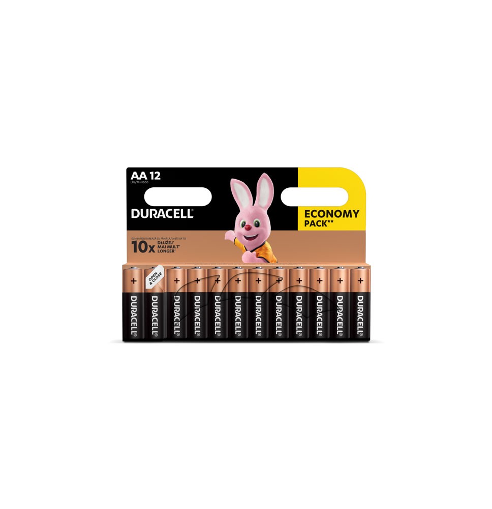 Baterijos DURACELL AA, LR6, 12vnt