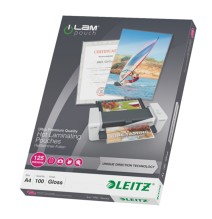 Laminavimo vokeliai Leitz, A4, 216x303 mm, 125 mik., UDT, blizgūs, 100 vnt.