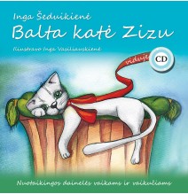 Dainų knygelė su CD, Balta katė Zizu