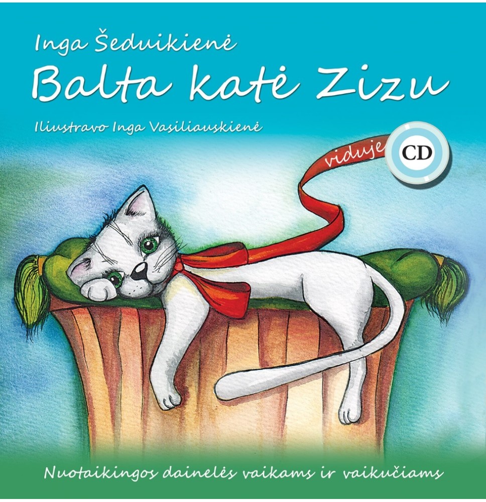 Dainų knygelė su CD, Balta katė Zizu