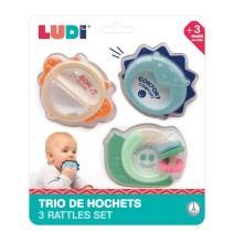 LUDI kūdikio barškučių rinkinys trio