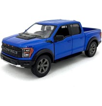 KiNSMART automobilis, 2022 Ford F-150 Raptor, mėlynas