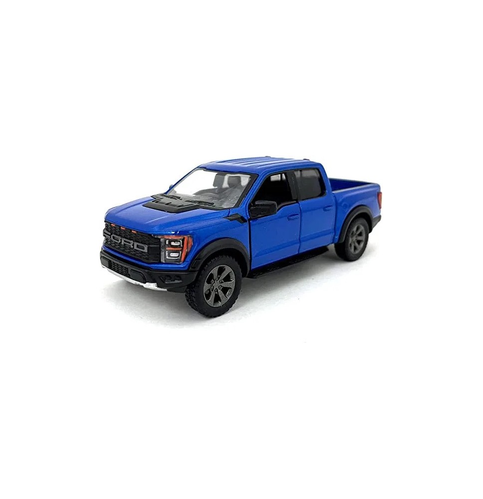 KiNSMART automobilis, 2022 Ford F-150 Raptor, mėlynas