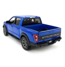 KiNSMART automobilis, 2022 Ford F-150 Raptor, mėlynas