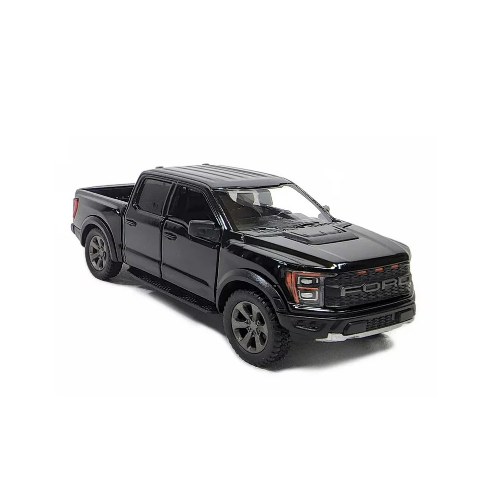 KiNSMART automobilis, 2022 Ford F-150 Raptor, juodas