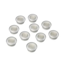 Stiklinės lentos magnetai NOBO CLEAR, 10 vnt./pak., 32 mm, skaidrūs