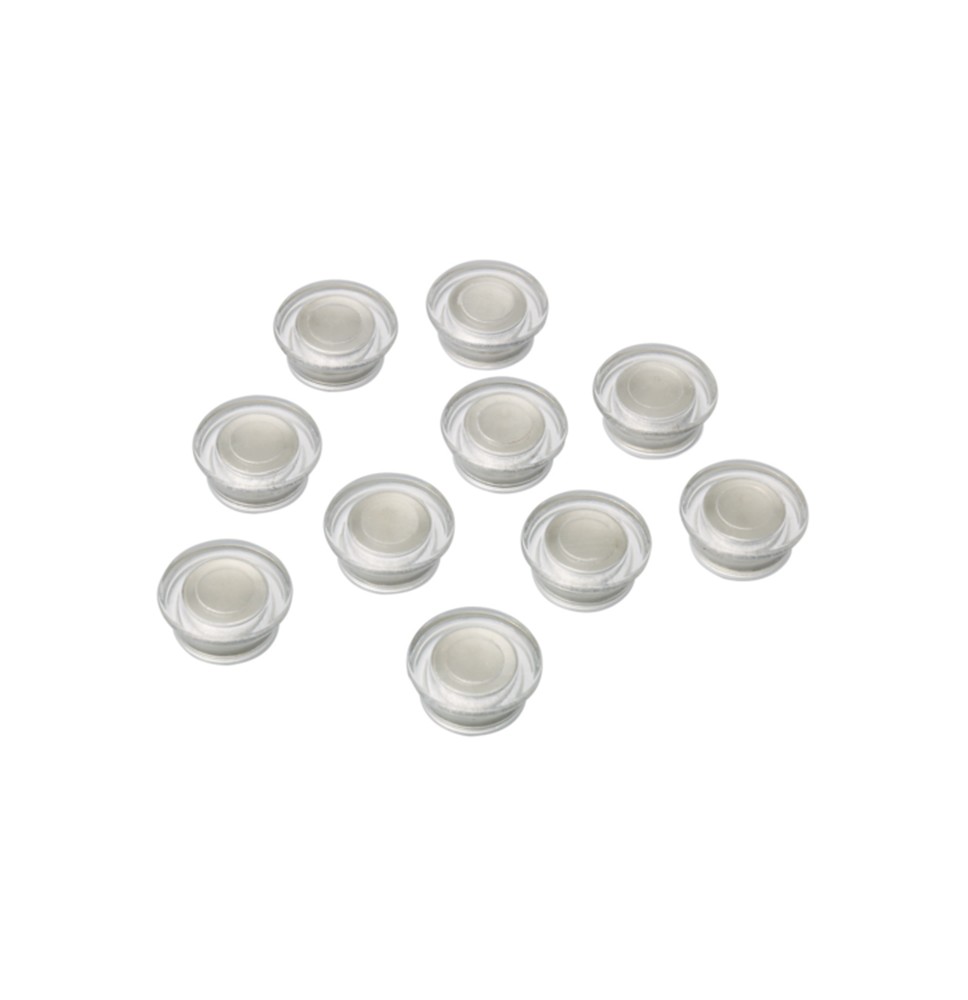 Stiklinės lentos magnetai NOBO CLEAR, 10 vnt./pak., 32 mm, skaidrūs