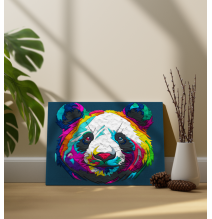 Splat Planet paveikslas iš modelino, Panda 30x40cm