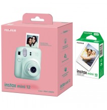 Momentinis fotoaparatas Fujifilm instax mini 12 MINT GREEN+instax mini glossy (10pl)