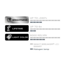 LED OSRAM HB4 lemputės Smart Night breaker +330% | 9006DWNBSM-2HB | Legalios keliuose