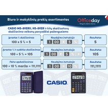 Stalinis skaičiuotuvas CASIO WM-320MT, 108.5 x 168.5 x 33.4 mm, plaunama klaviatūra