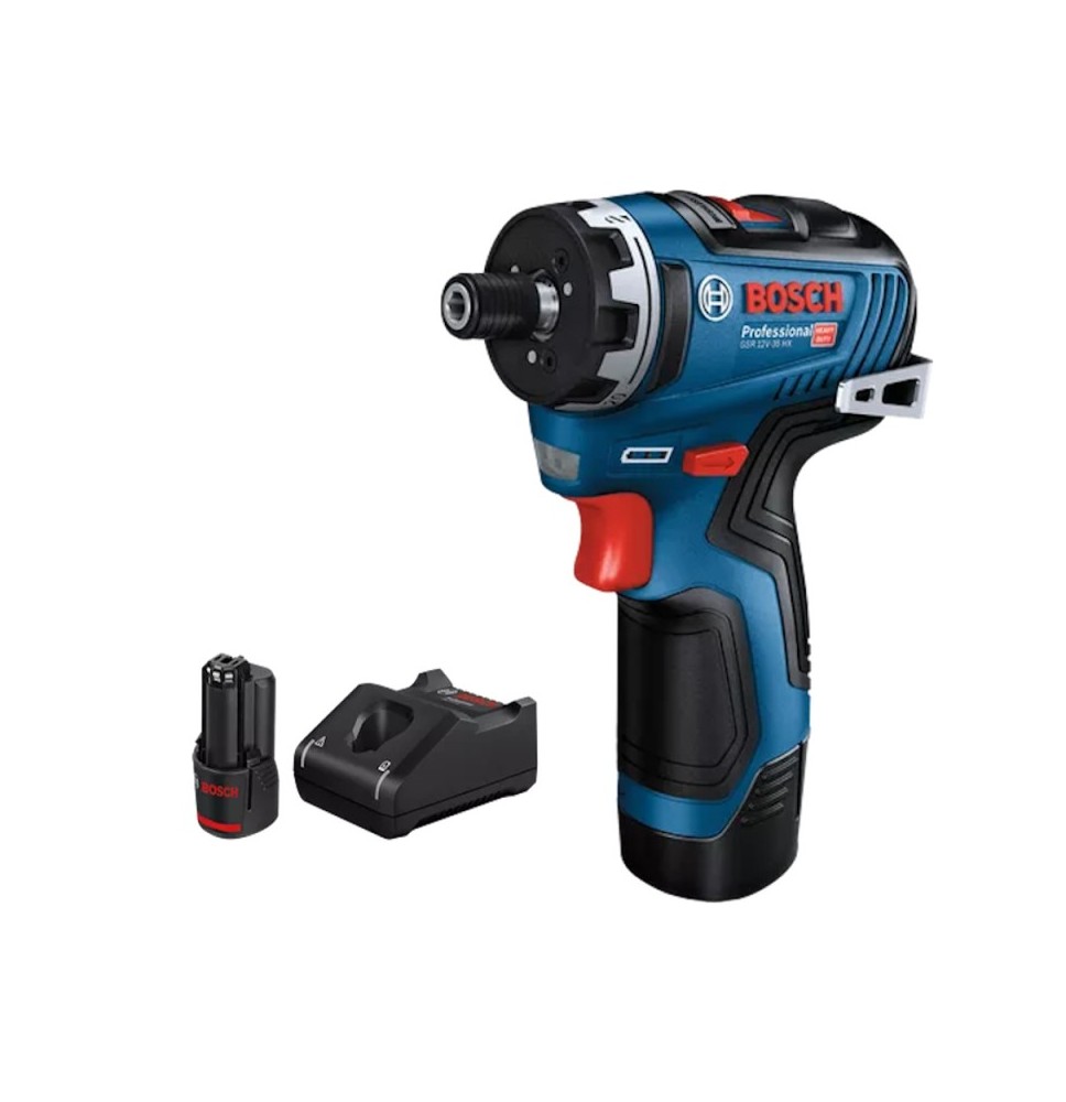 Akumuliatorinis suktuvas BOSCH GSR 12V-35 HX 2x3,0Ah