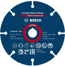 Pjovimo diskas BOSCH Expert Carbide Multi Wheel 76mm