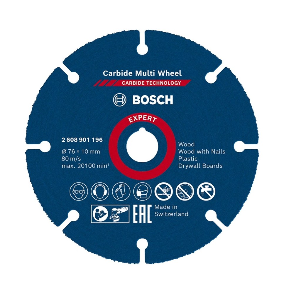 Pjovimo diskas BOSCH Expert Carbide Multi Wheel 76mm