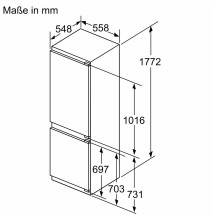 Įmontuojamas šaldytuvas Bosch KIN86ADD0