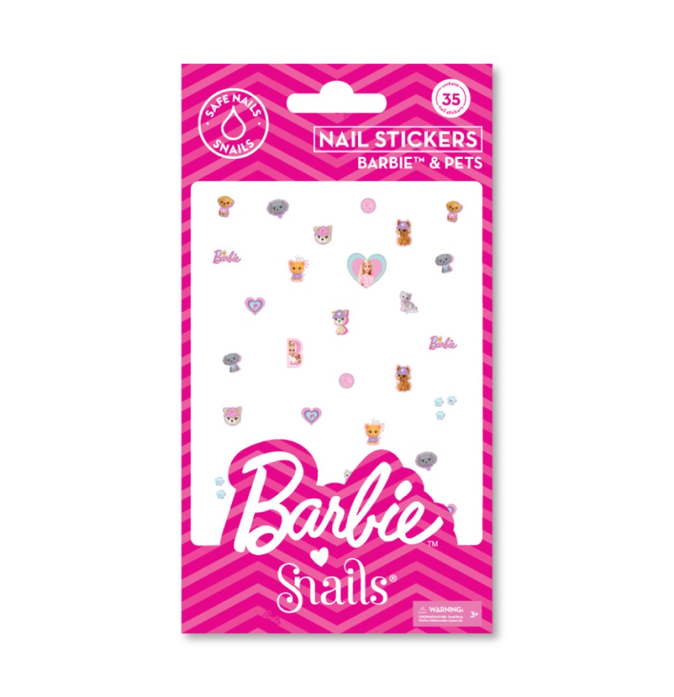 Barbie Snails nagų lipdukai, Barbie™ and Pets