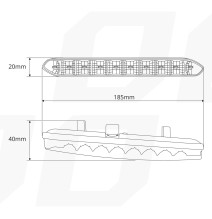 LED dienos šviesos žibintai AMIO 810 A ver. 2 12-24V