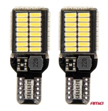 LED lemputės Amio W16W T15 Canbus 2vnt. 12-24V