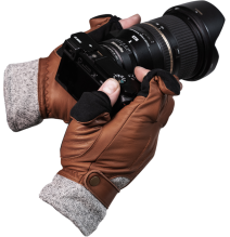 VALLERRET URBEX PHOTOGRAPHY GLOVE BROWN M