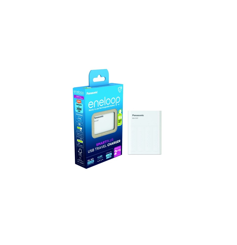 Kroviklis Panasonic ENELOOP K-KJ87MCD40USB Powerbank , 2.25 val  +(4xAA)