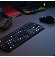 Logitech MX Keys Combo for Business Gen 2 Belaidė klaviatūra + pelė +Atrama riešui, US Int, Graphite