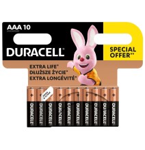 Baterijos DURACELL AAA, 10 vnt.