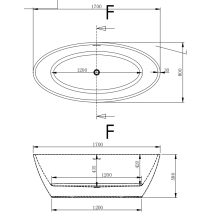 Akrilinė vonia OVAL 231 balta