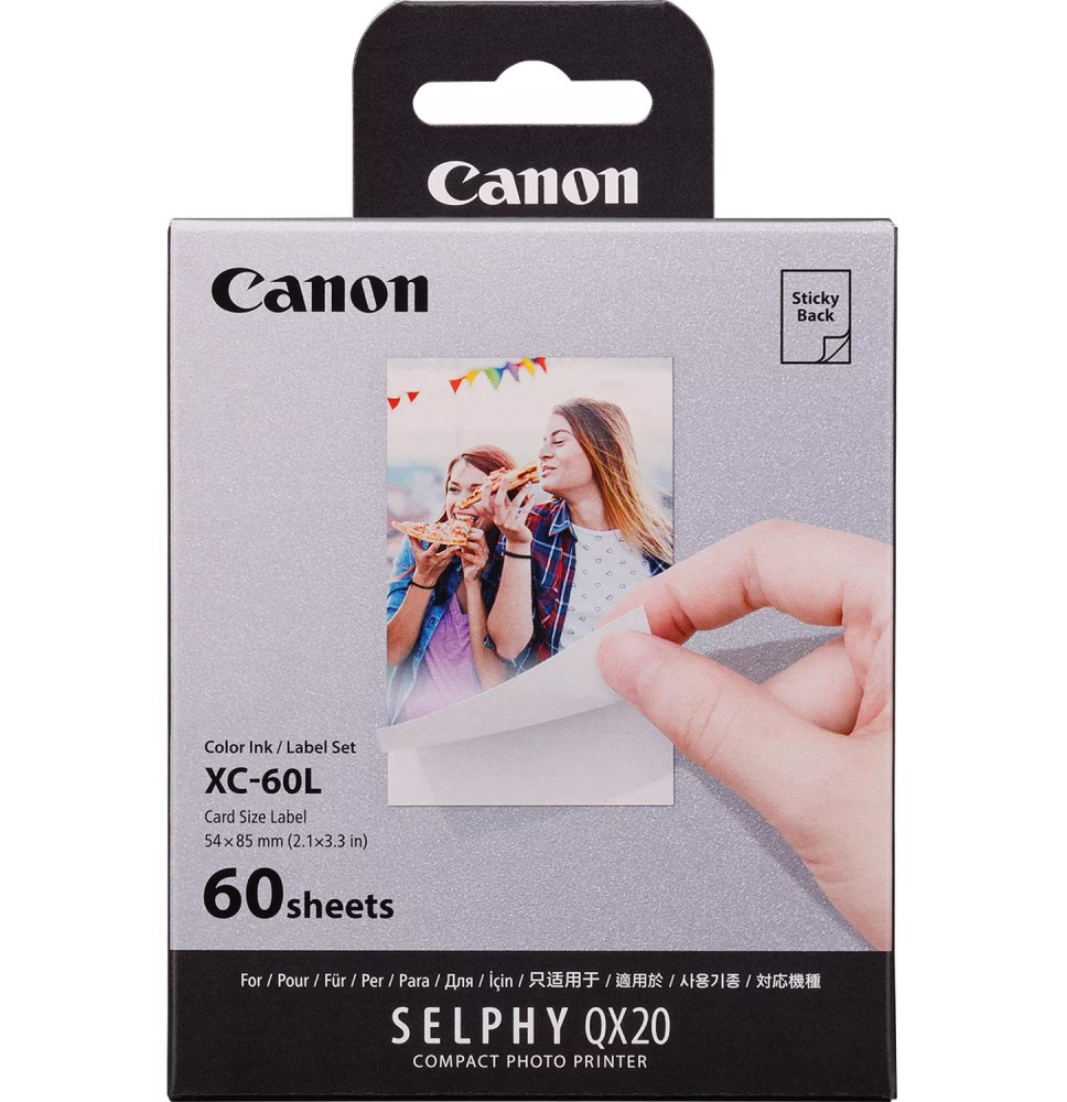 Canon photo paper + ink cartridge XC-60L 54x85mm 60 sheets