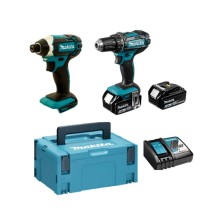 Akumuliatorinių įrankių komplektas MAKITA DLX2127T+