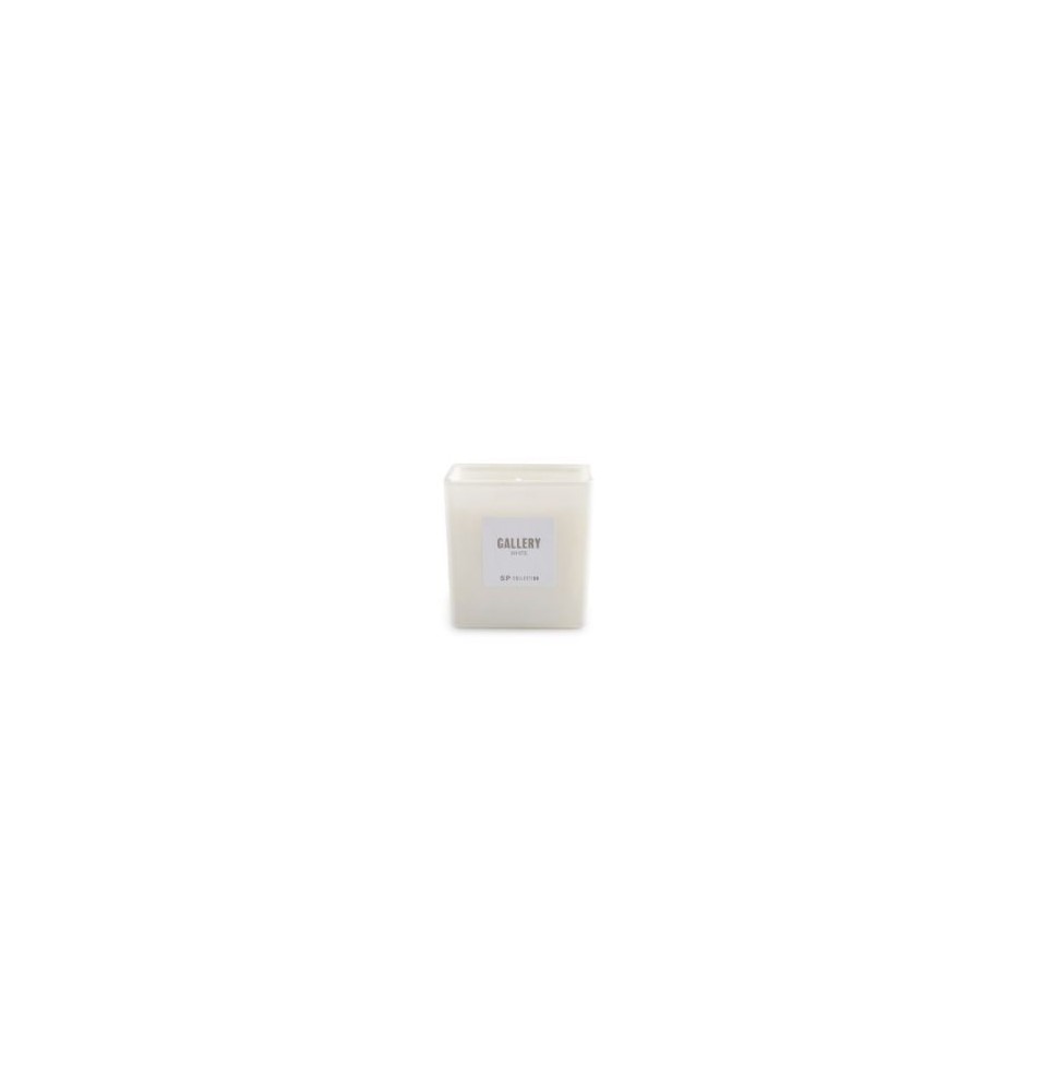 Žvakė Gallery White, kvepianti, 8 x 8 cm, H 8 cm, 220 g, iki 48 h, vnt