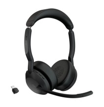 Jabra Evolve2 55 Link380c MS Stereo Belaidės ausinės Bluetooth USB-C, Juoda