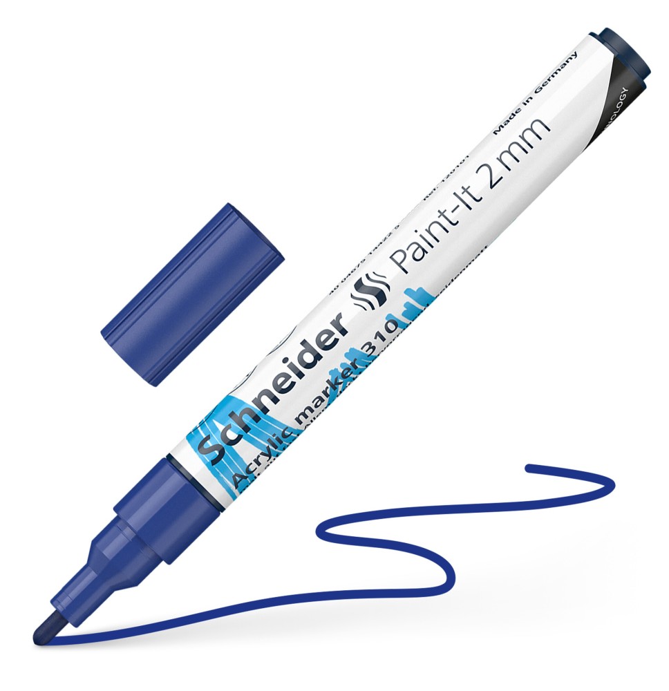 Žymeklis akrilinis Paint-lt 310 2mm blue