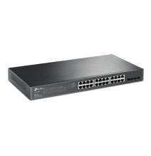 TP-Link JetStream 28-Port Gigabit Smart PoE Ethernet šakotuvas su 24-Port PoE+