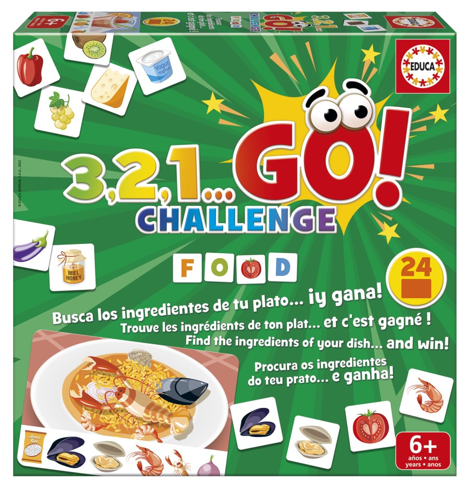 Žaidimas 3,2,1...GO! CHALLENGE FOOD 6-99metų