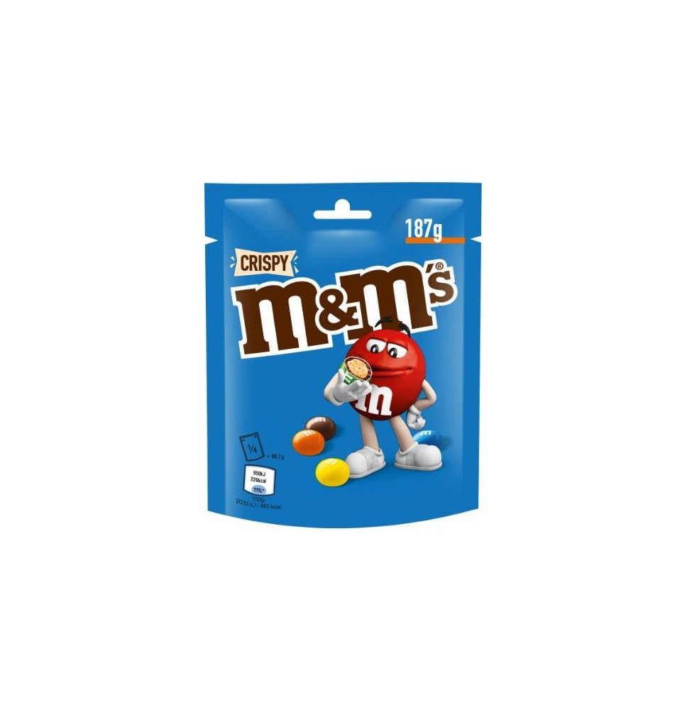 Dražė M&M's Crispy, su traškiu įdaru, 187g