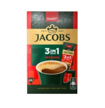 Tirpiosios kavos gėrimas JACOBS 3 in 1 Intense, 24x4g dėžė