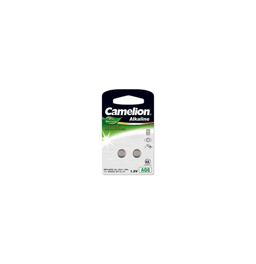 Camelion AG6/LR69/LR921/371, Alkaline Buttoncell, 2 pc(s)