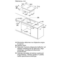 Įmontuojama indukcinė kaitlentė su integruotu gartraukiu Bosch PVS811B16E