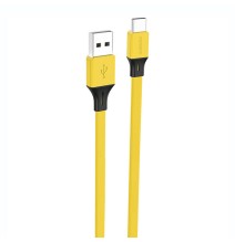 Foneng X96 USB-A to USB-C cable 2.4A, 1m (yellow)