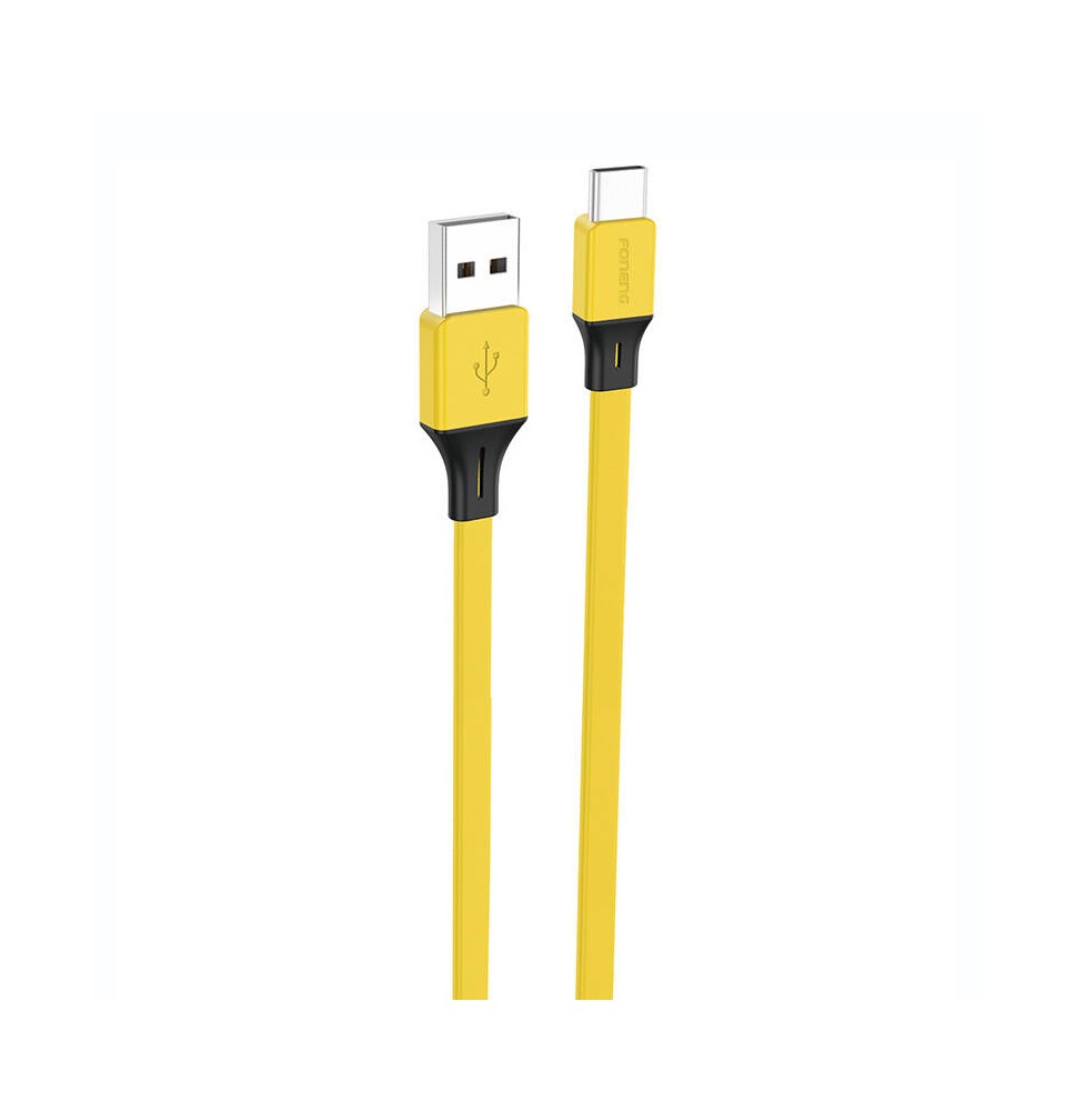 Foneng X96 USB-A to USB-C cable 2.4A, 1m (yellow)