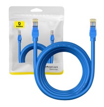 Baseus Round Cable Ethernet RJ45, Cat.6, 5m (blue)